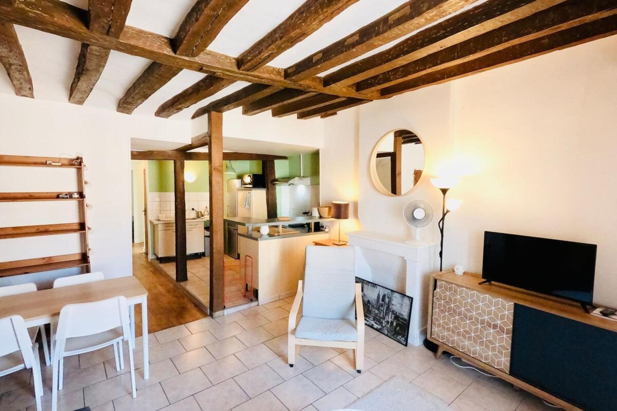 شقة Fontainebleau Rue Grande - Chez Alexis المظهر الخارجي الصورة